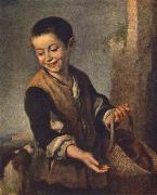 MURILLO, Bartolome Esteban Boy with a Dog sgh oil